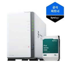 시놀로지 나스 2베이 NAS DS223j (16TBx1) 정품 HDD HAT3310