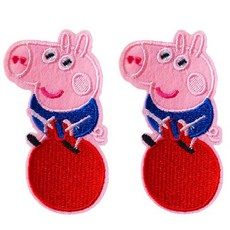 자수패치 천사 돼지3, 50개[낱개수량확인]