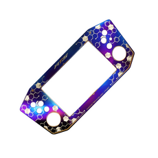 RTS儀表正鈦飾貼 RTS135 RTS165 儀錶貼片 儀表框 儀錶板 鈦合金 燒色, 【蜂巢紋】RTS儀表正鈦飾貼, 1個