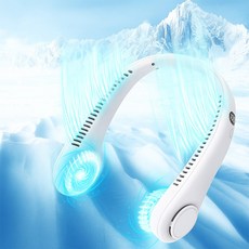 넥밴드선풍기 BLDC 넥 선풍기 휴대용 저소음 목선풍기, SL611-흰색 SL611-흰색
