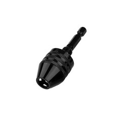 超能玩工 1/4六角柄三爪夾頭 6.35mm 轉換電鑽夾頭 迷你夾頭 快速式夾頭, 1個, 6.35六角柄三爪夾頭0.6-8mm