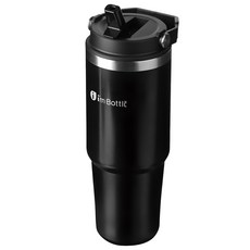 EYN 吸管保溫保冷隨行杯, 1個, 900ml, 黑色