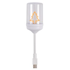 휴대용 LED USB 야간 조명 에너지 효율적인 소형 눈 보호 LED 소형 책상 램프 읽기 조명은 가정용과 호환됩니다, 크리스마스 트리, 1개