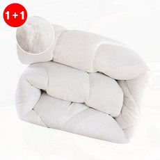 침실 숙면 체온유지 사계절 가벼운 화이트 마이크로화이바 이불솜 이불솜(1+1옵션 주문수량의 2배수량 배송)