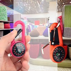 등산고리 나침반 색상랜덤 소형 백패킹 걸이형 열쇠 용품 소품