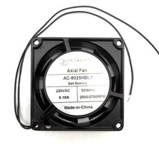 호환 808025mm 축류 팬 AC220V 5060Hz 15W 23002700rpm 캐비닛 인버터 환기용 냉각 팬, [01] Ball bearing