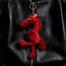 Tiger Pavilion 말 모양 키홀더 14cm, 1개, 레드