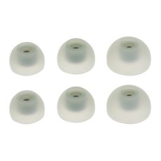 갤럭시 버즈2 이어폰 실리콘 커버 캡 교체용 6Pcs 인이어 이어캡 SM-R177 이어버드 이어팁 이어플러그 이어패드, Green, 1개