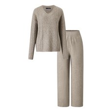 보니스팍스 꽈배기 니트 밴딩 팬츠 셋업 (XP4OW003L0)