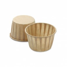 (柚子烘焙食品)防油紙杯 100入 紙杯 卷口杯 防油紙捲口杯 防油紙杯 馬芬杯 蛋糕紙杯 麥芬紙杯 直接烘烤不變形, 1個, 卡其色