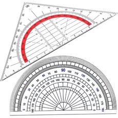 분도기 전원 분도기 기하학 수학 문구류 각도 측정 도구 교사 360도 각도계 360도 수학 각도기 학생용 투명 플라스틱제 직경 10cm 원형 각도계 수학 분도기 수학 기하분도기 엔