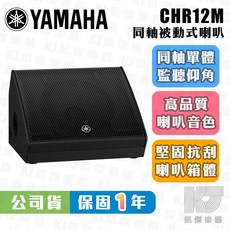YAMAHA 山葉 CHR12M 12吋 被動式喇叭 同軸單體 監聽喇叭 總代理公司貨