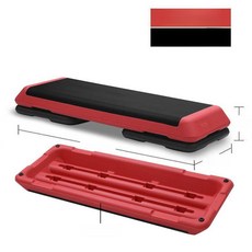 스텝박스 계단 운동 3단 110 21cm 레드 미끄럼방지 홈트 헬스 x x 41 스테퍼, 레드 2 블랙 표준 150kg