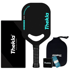 더클라 피클볼 T700 탄소섬유 경기용 라켓, 블랙, 1세트, PINNACLE PRO