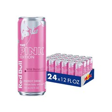 레드불 그린 에디션 에너지 드링크 큐루바 엘더플라워 카페인과 타우린 및 비타민 B 80mg 8.4파운드 오즈 4캔 6팩(24팩), Wild Berries