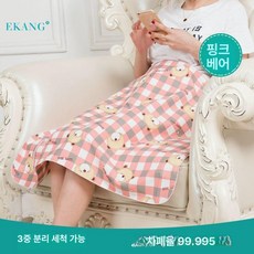 임산부 방사선 차단복 담요 임산부담요 전자파차단 방사선차단 임신선물 안전복 임산부안전, 핑크 베어 라이너 3겹테스트펜선물, 1개