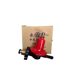永勝牌 CNS認證 中壓調整器 瓦斯爐專用 安全可靠 台灣製造, 紅, 1個