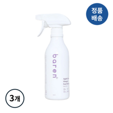 [정품배송] *바렌* baren 애플 사이다 비니거 풋 샴푸 I 애사비샴푸 천연냄새케어 저자극 강력분사력 촉촉증정 올인원케어 쿨링감!!++, 3개