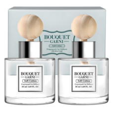 부케가르니 프레그런스드 차량용 디퓨저 50ml, 소프트코튼, 4개