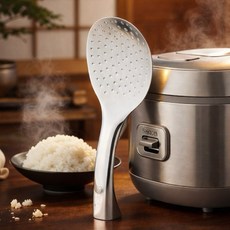 304不鏽鋼飯勺 防粘飯匙 可站立 盛飯用 顆粒防黏 可洗碗機烘碗機, 1個