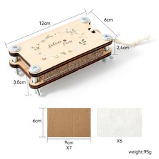 兒童益智玩具植物標本收集壓墊 戶外採集木質玩具, 花草壓墊, 1個