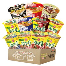 오뚜기 컵누들 농심 누들핏 저칼로리 컵라면 11종 세트, 1박스