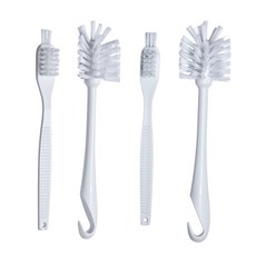 바이트 텀블러 보틀 세척솔 깊은 컵 주방 틈새 디테일 브러쉬, 2세트, 화이트