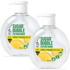 SUGAR BUBBLE 環保廚房洗潔精 檸檬清香, 470ml, 2個