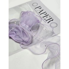 【531禮物網】泡芙圍邊紗 小香風花束包裝材料 母親節鮮花包裝材料 DIY永生花束圍邊帶 情人節花束裝飾緞帶, 12*100泡芙圍邊紗6.紫色(珍珠)