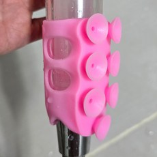 루토 샤워기 홀더 흡착식 보조, 핑크