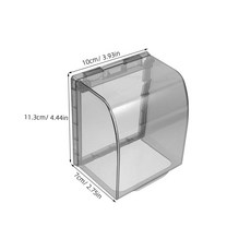 콘센트가리개 외부콘센트 충전가리개 방수 소켓 커버 전기 콘센트 야외 비 내구성있는 소재 쉬운 설치 세련된 디자인 오래 지속, 1)Black