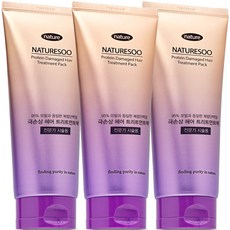네이처수 전문가용 극손상 단백질 트리트먼트 헤어팩, 200ml, 3개