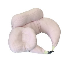 온아이 편안한 자세 올인원 역류방지 수유쿠션 B10, 기본세트, 핑크(대나무섬유)