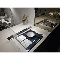 투명 인덕션 기름튐 방지 가드 인덕션 가드 가림막 아크릴 가드 가림막 인테이러 가림막 요리 가림막, 1개