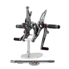 Kawasaki ZX6R 2009-2023 腳踏後移組, Gray, 1個, Gray