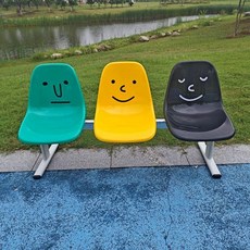 저스트조이 포장마차테이블세트 플라스틱 정원, 1개, 3 글로시 빈티지 그린 옐로우 블랙 기본 스티커 포함