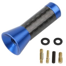 3.5cm/8cm/12cm 자동차 호환 숏 라디오 안테나 검은 지붕 공중 FM/AM 금속 수신, Bue 3.5cm