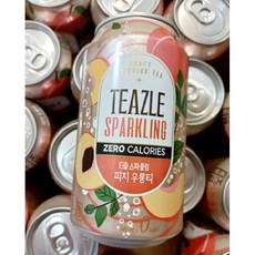 티즐 스파클링 피치우롱티, 340ml, 2개