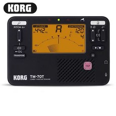KORG TM-70T 調音器 電子節拍器, 1個, 黑色