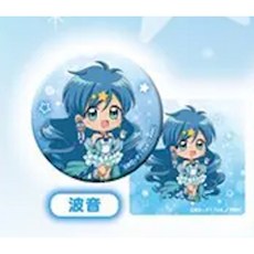 真珠美人魚 Q版徽章&貼紙, 1個, 波音