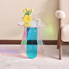 다리미 커피 단색 테이블 테이블 발코니 소파 침상 소 안마당 원형 커피 테이블 야외 테이블, 사이드 테이블 40x45cm, 원형 테이블 40x45cm