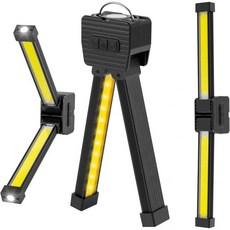 비브랜드 휴대용 헬스장 포징 램프 마그네틱 LED 밝기조절 접이식 걸이형 블랙, Black