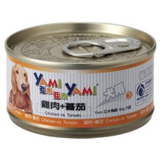 亞米亞米 犬用小金罐80G24罐組, 1個, 80g, 雞肉+番茄 80g