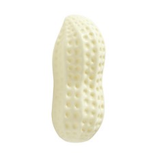 DZER 개 고무 장난감 S자 뼈 디자인 치아 청결 기능 미끄럼 방지 내구성 네츄럴 디버시티, 화이트