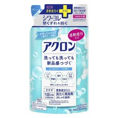 LION 獅王 Acron衣物防縮防皺冷洗精補充包 自然皂香, 1包, 380ml