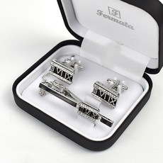 Fermata 羅馬數字袖扣領帶夾禮盒組 NCD28