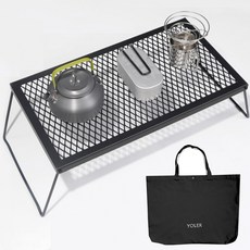 요러(YOLER) 아웃도어 테이블 모닥불 테이블 캠프 로우 타입 쿠커 스탠드