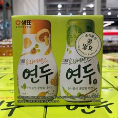 코스트코 샘표 연두진 275ml 2개 + 연두순 275ml 2개 세트 요리에센스 나물 조 천연 조미료, 4개
