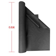 園林防草布 花園果樹除草布 園藝土工布 庭院墊底遮草布, 黑色0.8X100米送100枚地釘, 1個