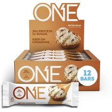 ONE 山核桃奶油蛋白棒, 60g, 12件